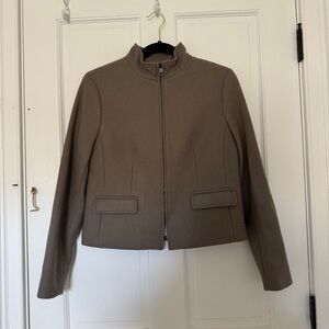 Banana Republic Italian wool zip up jacket